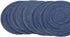 Red-A?Placemats,Round Placemats for Dining Table Set of 6 Woven Heat Resistant Non-Slip Kitchen Table Mats Diameter 14 inch(Blue)