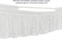 Home-X - White Lace Scalloped Elastic Bed Wrap Around, Easy Fit, Dust Ruffle Bed Skirt | Queen/King