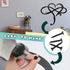 2 Pieces Infinity Metal Heart Wall Decor Black Love Sign Wall Art Geometric Wall Decor Cutout Metal Family Wall Signs for Home Garden Office Indoor Outdoor Decorations