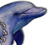 Sea Creations 14" Die Cut Dolphin Clock