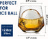 Premium Whiskey Glasses - Set of 4 - 12 Oz Scotch Glasses - Old Fashioned Non-Lead Crystal Glass - Gift-Box Idea for Scotch Lovers/Style Glassware for Bourbon/Rum glasses/Bar Cocktail Glasses
