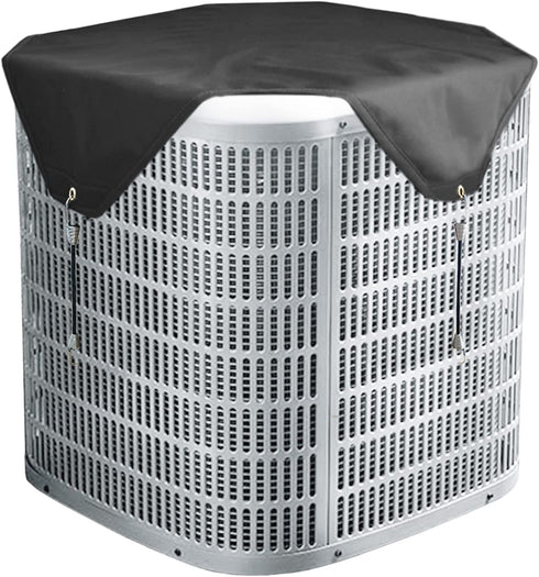 Zomia Air Conditioner Covers for Outside Units, AC Cover for Outdoor Central Unit Top Heavy Duty Water-Resistant Fits Up to 36 x 36 Inch, Black