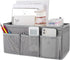 Trycooling Bedside Caddy/Bedside Organizer Caddy Hanging Storage with 3 Pockets for Dorm Hospital College Bunk Bed (Grey)