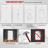ENERLITES Blank Device Wall Plate, Gloss Finish, Standard Size 1-Gang 4.50" x 2.76", Polycarbonate Thermoplastic, Electrical Covers for Unused Outlets/Switches, 8801-W-10PCS, White 10 Pack