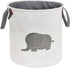 HIYAGON Storage Baskets,Cotton foldable round Home organizer Bin for Baby Nursery,Toys,Laundry,Baby clothing,Gift Baskets(Elephant)