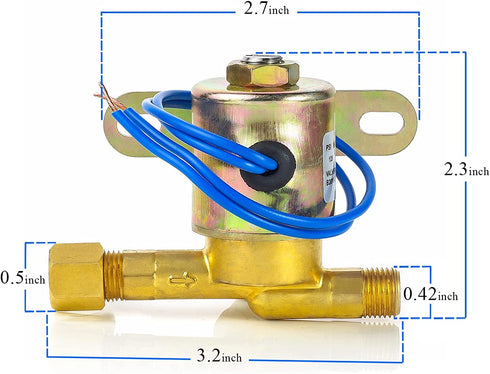 Pokin 4040 Humidifier Solenoid Valve - Compatible with Aprilaire Valve 400 500 600 700 220 224 Replaces Part B2015-S85 B2017-S85 24V 2.3W 60Hz