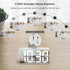 DreamSky Digital Alarm Clock with USB Charger for Bedroom Electric Clock with Large LED Display, 0-100% Brightness Dimmer, Adjustable Alarm Volume, 12/24H, Snooze, Bedside Mirror Clock Office