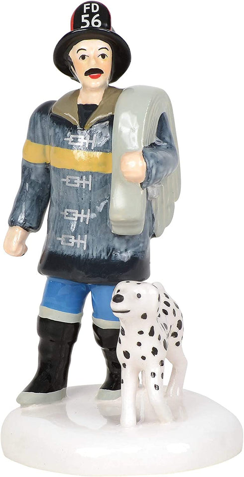 Department 56 Village Cross Product Accessories Fire Team Figurine, 3.3 Inch, Multicolor