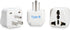 Ceptics European/India to US plug adapter - Flat outlet UK to US, Europe Round Australian to USA 3 Prong - 220 to 110 Travel Adaptor, European to American (Type B) - 3 Pack (GP-5-3PK)