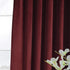 HPD Half Price Drapes VPYC Heritage Plush Velvet Curtain (1 Panel), 50 X 108, Dark Merlot