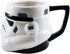 Silver Buffalo Star Wars Stormtrooper Face 3D Sculpted Ceramic Mug, 20 Ounces