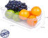 Set of 4 Refrigerator Organizer Bins - Plastic Refrigerator Storage Bins with Handle - Fridge Organizers and Storage Clear for Pantry, Kitchen, Freezer, Cabinet Organization, BPA Free - FOOYOO