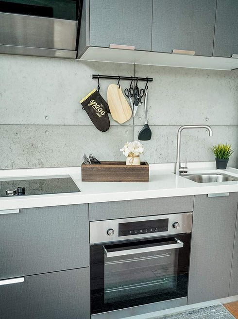 Mkono Bathroom Decor Box Toilet Paper Holder Wood Tank Box Storage Basket with Mason Jar and Flower Bathroom Kitchen Table Countertop Funny Farmhouse Rustic Home Decor,Yellow