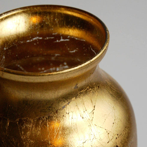 Red Pomegranate Gilt Vase, One Size, Gold