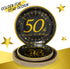 50th Birthday Plates and Napkins and Cups Sets Serves 30, 9" Dinner Paper Plates 7" Dessert Paper Plates 9 oz Cups 3 Ply Napkins 50th Birthday Party Supplies and Decorations for Men and Women
