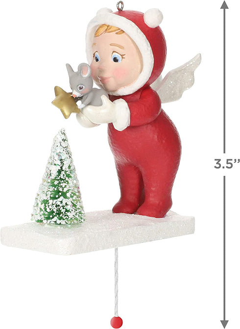 Hallmark Keepsake Christmas Ornament 2020, Festive Friends Pull-String Angel