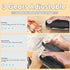 INHDBOX Mini Bag Sealer Rechargeable, Portable Handheld Bag Heat Vacuum Sealer with 3 Adjustable Sealing, Bag Resealer Machine Food Saver for Plastic Chip Bags, Storage Snack Cookies, Black