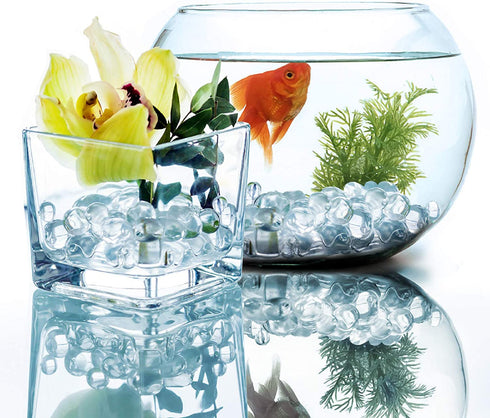Galashield Clear Glass Marbles for Vases Bulk Round 500 Pieces