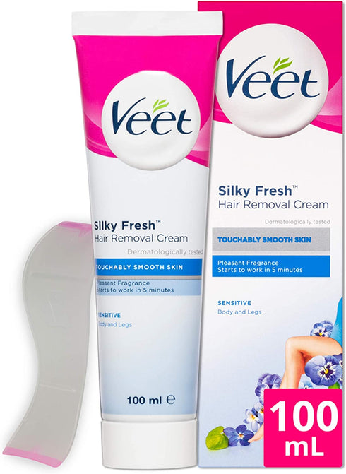 Veet Hair Removal Cream Sensitive Skin with Aloe Vera & Vitamin E (100ml)