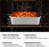 Lasagna Deep Baking Pan - 10.7 x 8.3 x 3.2,P&P CHEF Rectangular Cake Pan Cookie Bakeware Stainless Steel for Brownie/ Bread/ Meat, Deep Side & Round Corner, Brushed Finish & Dishwasher Safe