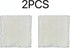 HOMECOOL Square Small Table Cloth - 2PCS Ivory Crochet Tablecloth for Round Coffee Table 35 X 35 Inch ( 89cm X 89cm)
