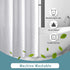 OWENIE White Shower Curtain for Bathroom, 3D Embossed Geometric Polyester Fabric, Innovative Design, 72 x 72 Inch