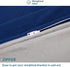 Weighted Idea Minky Fuzzy Duvet Cover for Kids Weighted Blanket 41''x60'' (100% Minky, Grey/Navy Blue)
