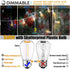 WOOLZ 25FT Led Outdoor Patio Lights with 8+1(Spare) 1W Dimmable Shatterproof S14 Bulbs, Waterproof Outdoor String Lights for for Party, Patio, Garden, Porch and Wedding.