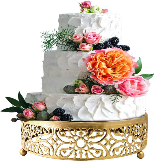 Gold Cake Stand for Dessert Table,10" Cake Stands Cookies Cupcake Dessert Stands for Weedings Birthday Baby Showers Anniversary Parties