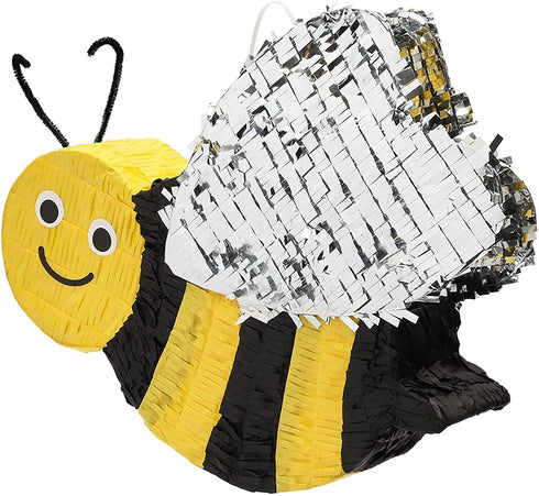 Bumble Bee Pinata for Gender Reveal or Birthday Party (15.5 x 13 Inches)