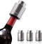 3 Pcs Wine Bottle Stoppers,Real Vacuum Champagne Stoppers,Wine Bottle Stopper with Time Scale RecordReusable Wine Preserver,Wine Corks Keep Fresh,Best Gifts for Wine Lovers?Stainless SteelSilver?