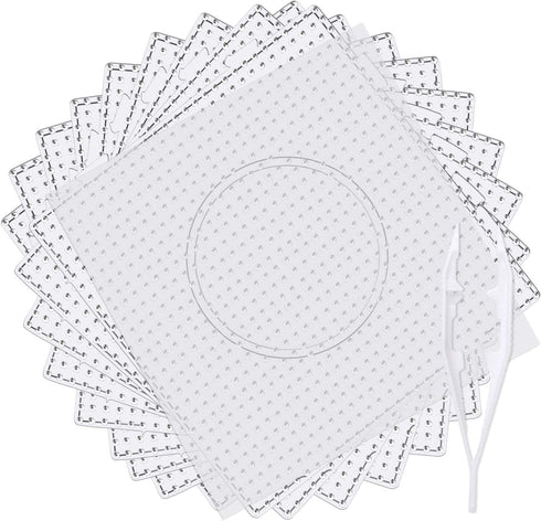 4pcs5mm Large Square Fuse Beads Pegboards Plastic Beads Boards with Ironing Paper, Beads Tweezers for Kids Craft Beads