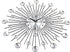 Timelike 3D Crystal Wall Clock - Celebration Decorative Metal Wall Clock, Sparkling Bling Diamond-Studded Silver Wall Clock Wall Decor for Kitchen, Living, Room Bedroom