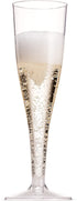 50 Plastic Champagne Flutes 5 Oz Clear Plastic Toasting Glasses Disposable Wedding Party Cocktail Cups