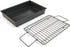 Chicago Metallic Pro Non-Stick Roast and Broil Baking Pan with Rack, 13-Inch-by-9-Inch, Gray