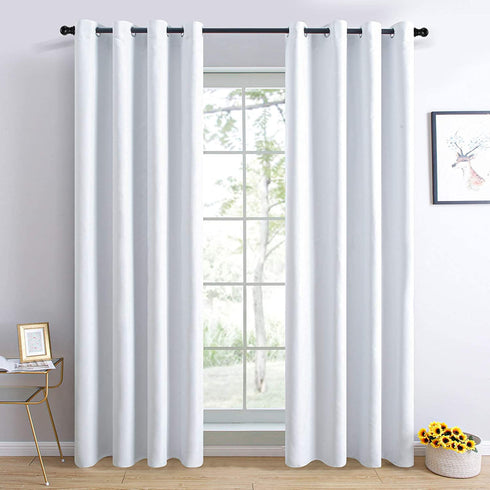 Curtain Rods for windows,1" Diameter Metal Single Splicing Adjustable Curtain Rod set with Brackets (Black, 30-90")