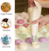 Meao 100 Pcs Large Thickened 24" Inch Disposable Cream Pastry Bags Icing Piping Bags Decorating Bags for Cake Cupcakes Frosting #B