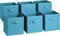 Sorbus® Foldable Storage Cube Basket Bin - Great for Nursery, Playroom, Closet, Home Organization (Pastel Blue, 6 Pack)