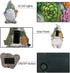 Gnome Garden Statues Outdoor Decor, Solar Gnome Figurines Lights for Garden Decoration Yard Art Gifts with 10 Warm White LEDs