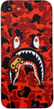Hoolcase iPhone 7/iPhone 8/iPhone SE Soft Case for Shark Face/Shark Teeth Fans Girls Kids Boys, Cartoon Cute Fun Funny Shockproof TPU Protective Non-Slip 4.7 Inch Case for iPhone 7/8/SE 2020 (H-YU)