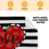 Artoid Mode Watercolor Stripe Heart Love Valentine's Day Dish Drying Mat for Kitchen Counter, 18 x 24 Inch Seasonal Ultra Absorbent Home Dish Drainer Mats Plate Holder
