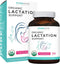 USDA Organic Lactation Supplement - Increase Milk Supply with Herbal Breastfeeding Support - Aid for Mothers - Organic: Fenugreek Seed, Fennel & Milk Thistle - 60 Vegan Capsules (No Pills or Cookies)