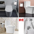 Heavy-Duty Calegency Self Adhesive Toilet Paper Holder, SUS304 Wall Mounted Toilet Roll Holder Drilling Optional, Matt Black Bathroom Toilet Paper Rack