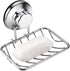 iPEGTOP Super Powerful Vacuum Suction Cup Shower Soap Dish - Strong Rustproof Stainless Steel Soap Saver Sponge Holder for Bathroom & Kitchen Sink, 2 Pack