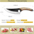 Meat Cleaver Knife 6Inch, Hand Forged Boning Knife with Sheath Butcher Knives High Carbon Steel Fillet Knife Vegetable Chef Knives for Kitchen, Camping, BBQ, Outdoor