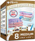 HIBAG Space Saver Bags, Vacuum Storage Bags (8-Medium)