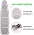 SUNKLOOF Extra Thick Ironing Board Cover and Pad, Resist Scorching and Staining, 15x54 Reflective Silicone Ironing Board Cover, Elastic Edges, 4 Fasteners, Large Protective Scorch Mesh Cloth
