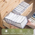 Clothing Organizer?2pcs Wardrobe Drawer T-Shirt Pants Organizer 7 Grids Foldable Washable Closet Organizers and Storage Stacking Separation Bags