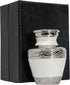 THE ASCENT MEMORIAL Miniature Urns for Human Ashes Men and Women Gift Pack of Pearl White Small Keepsake Funeral Ash Container for Human Remains with Velvet Carry Bag a Paper Funnel