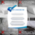 SEONSURO Memory Foam Gel Pillow for Sleeping Standard Size, Ventilated Cooling Bed Pillows with Washable Cover 1pack, Supportive Pillow for Stomach, Side and Back Sleepers, CertiPUR-US, White